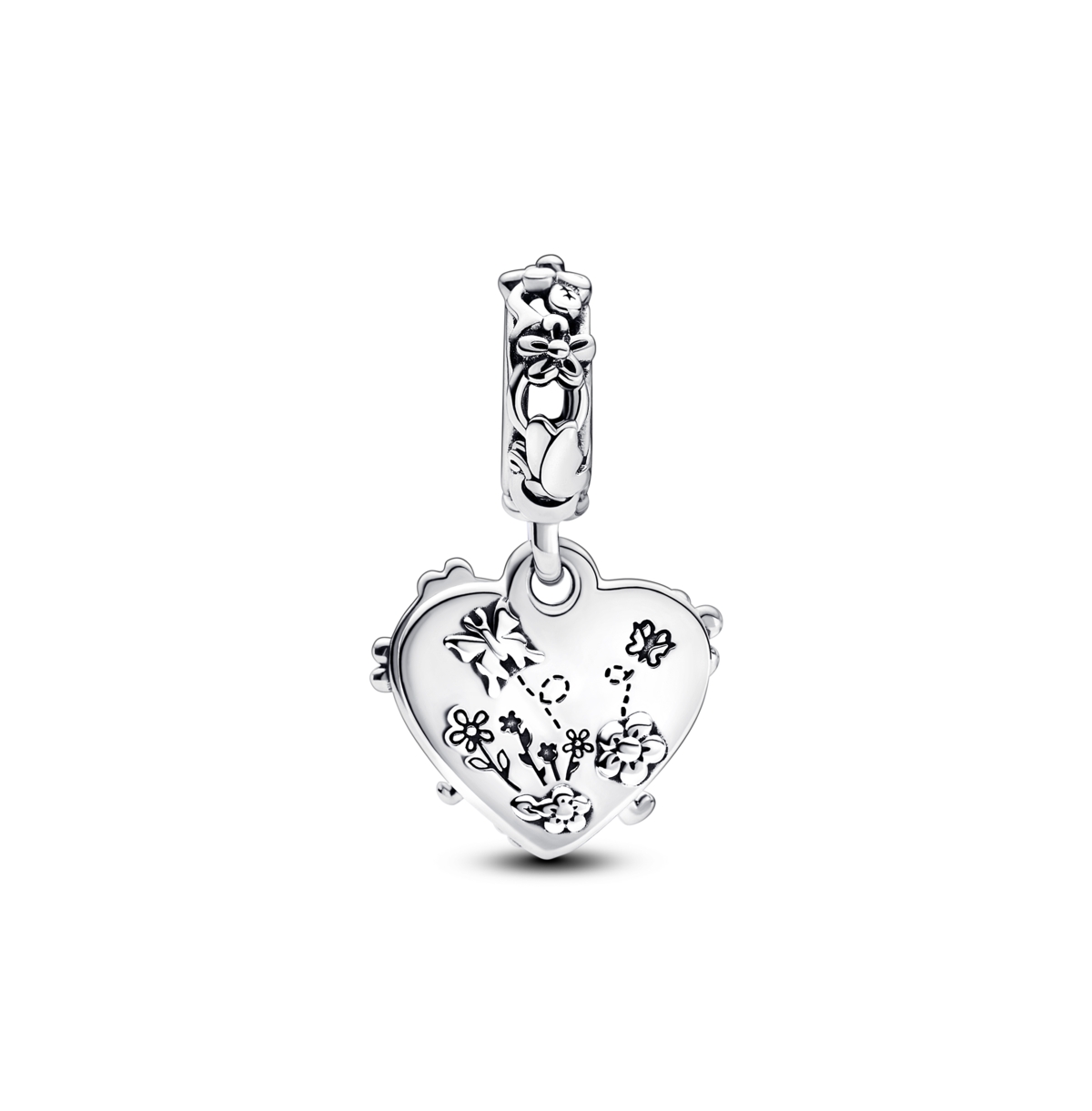 Pandora Disney Winnie The Pooh Piglet Double Dangle Charms In Sterling Silver
