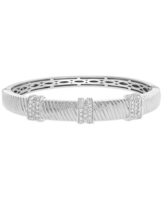 EFFY Collection - Diamond Bangle Bracelet (1 ct. t.w.) in Sterling Silver