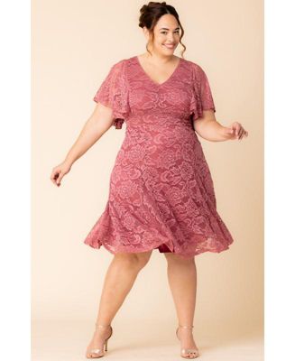 Plus Size Camille Lace Cocktail Dress