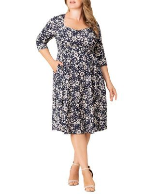 Plus Size Royal Sweetheart Cocktail Dress