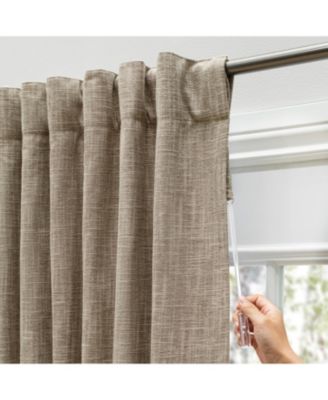 Haven 100% Blackout Rod Pocket with Back Tabs Patio Panel with Wand