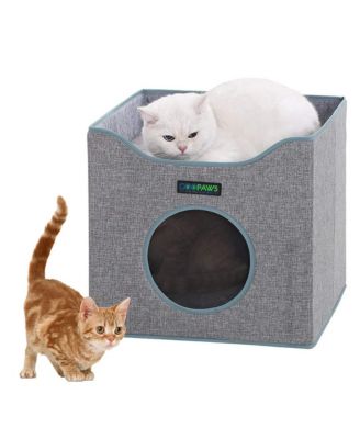 Foldable Cat Condo: Smoke Gray