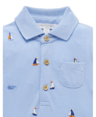 Baby Boys Polo Romper