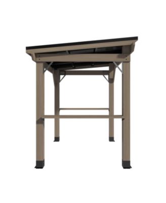 8 Ft. W x 6 Ft. D Solid Cedar Wood Grill Gazebo with Two Side Wooden Holder