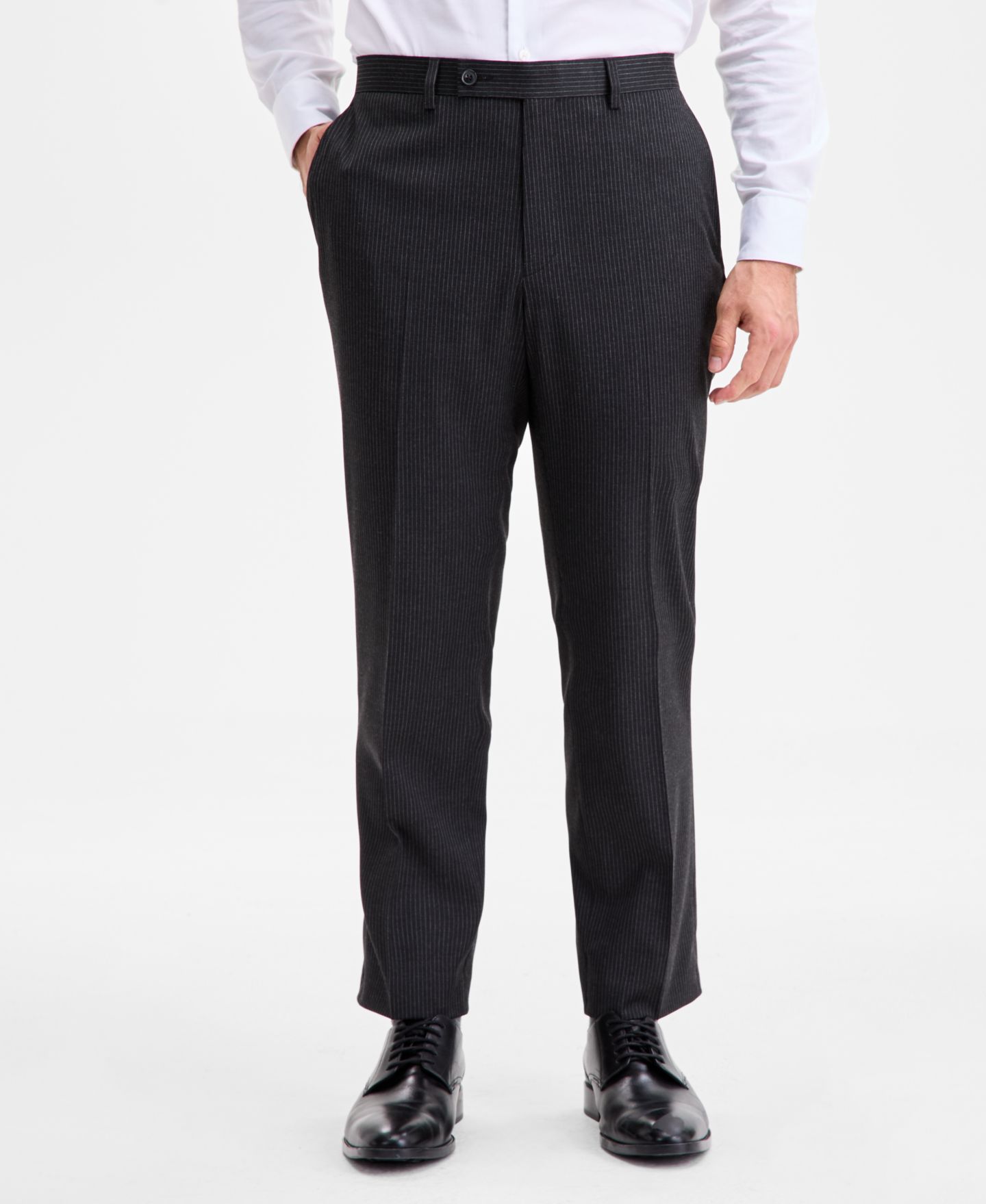 Мужской осенний костюм Perry Ellis Portfolio Nested современного кроя, цвет: Чёрный — фото 6