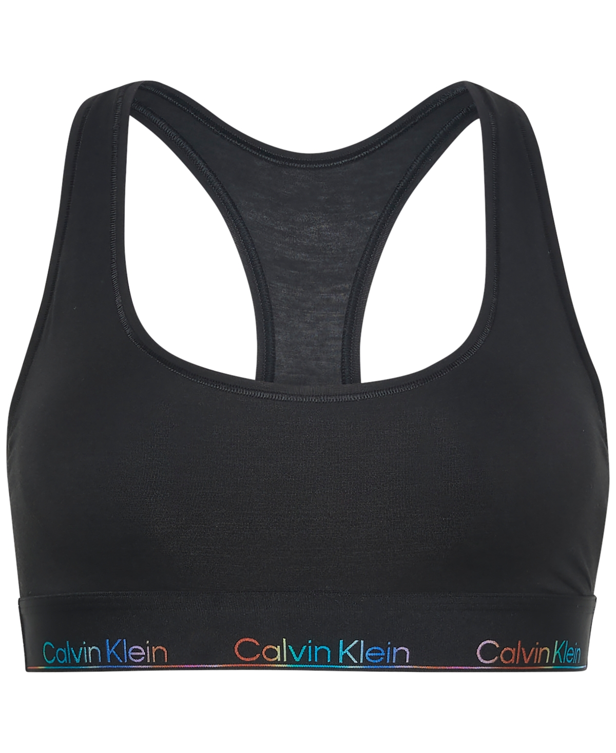 Calvin Klein Women's Icon Pride Unlined Bralette Qf8187 In Black