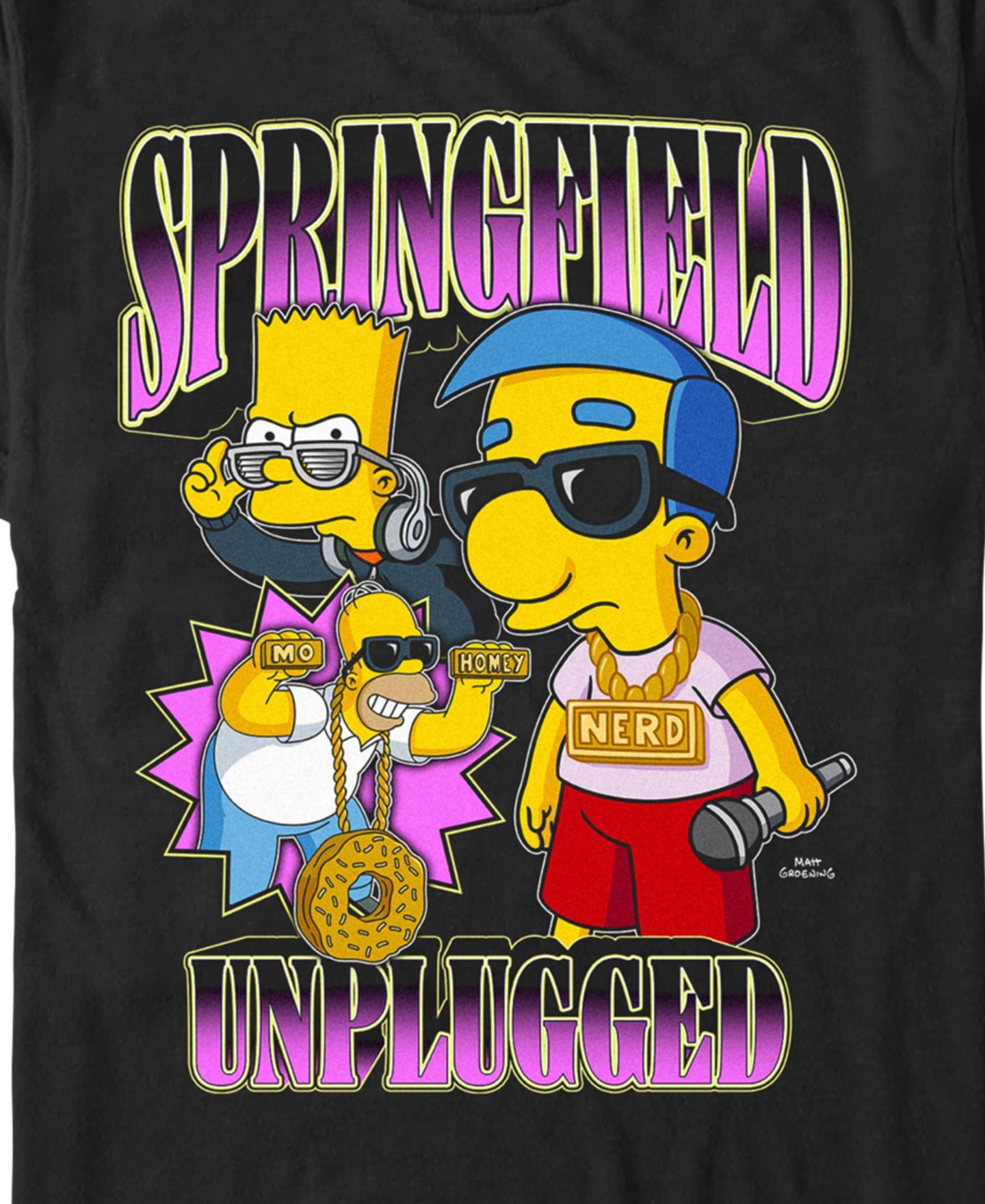 Мужская футболка The Simpsons Music Group Short Sleeve, цвет: Чёрный — фото 3