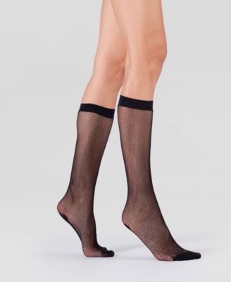 Women's Set of Two Fishnet Knee-highs