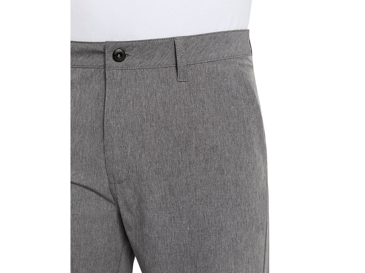 Мужские шорты Kenneth Cole Heathered Tech Performance 9" Shorts, цвет: Серый меланжевый — фото 3
