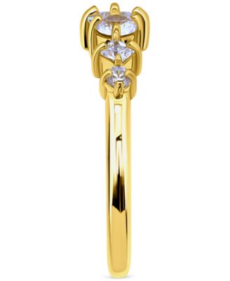 Mixed-Cut Cubic Zirconia Adjustable Toe Ring in 18k Gold-Plated Sterling Silver (also in Sterling Silver), Exclusively at Macy's