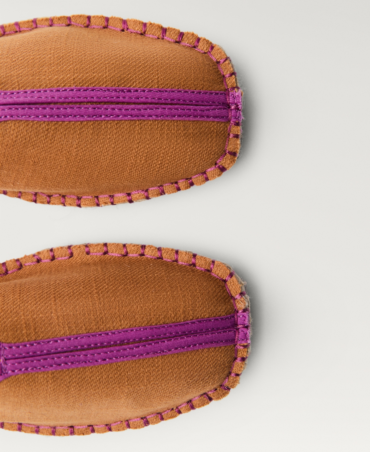 MANGO WOMEN'S CONTRAST STITCH ESPADRILLE SLIP-ONS