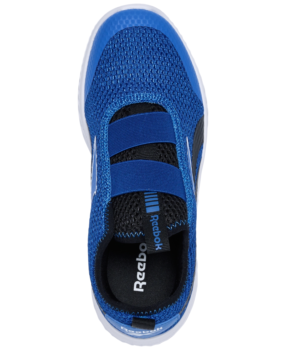 Reebok Little Kids' Rush Runner Slip-on Casual Sneakers From Finish Line In Blue,black