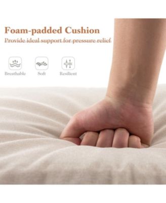 Outdoor Chaise Lounge Cushion Patio Furniture Folding Pad with Fixing Straps