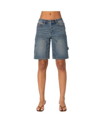 Women's Carpenter denim bermuda shorts