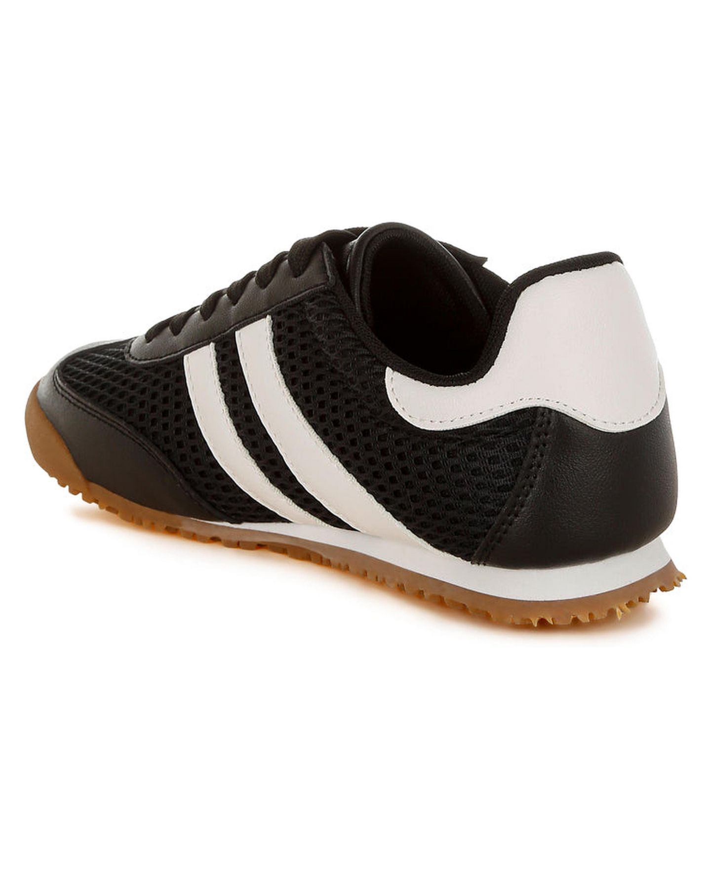 Женские кроссовки London Rag Blaster Casual Striped Lace-Up, цвет: Чёрный гладкий — фото 3