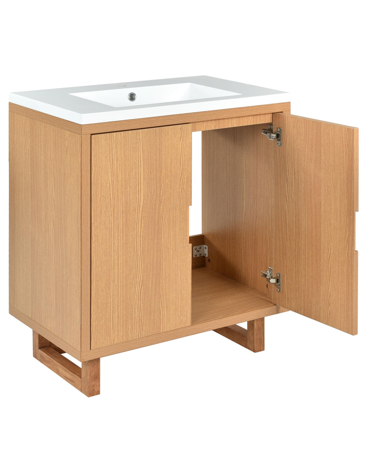 Casainc 30" Bathroom vanity Set with Sink, Combo Cabinet, Bathroom Storage Cabinet, Solid Wood Frame