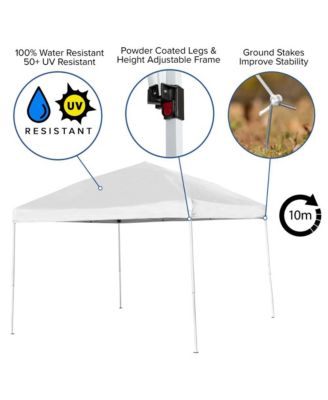 Outdoor Event/Tailgate Tent Set With Pop Up Event Canopy And Carry Bag And Bi-Fold Table With Carrying Handle