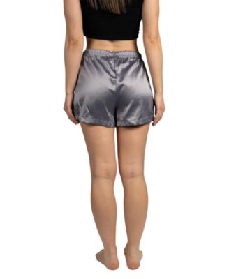 Women's 2-Pack Satin Drawstring Pajama Lounge Shorts