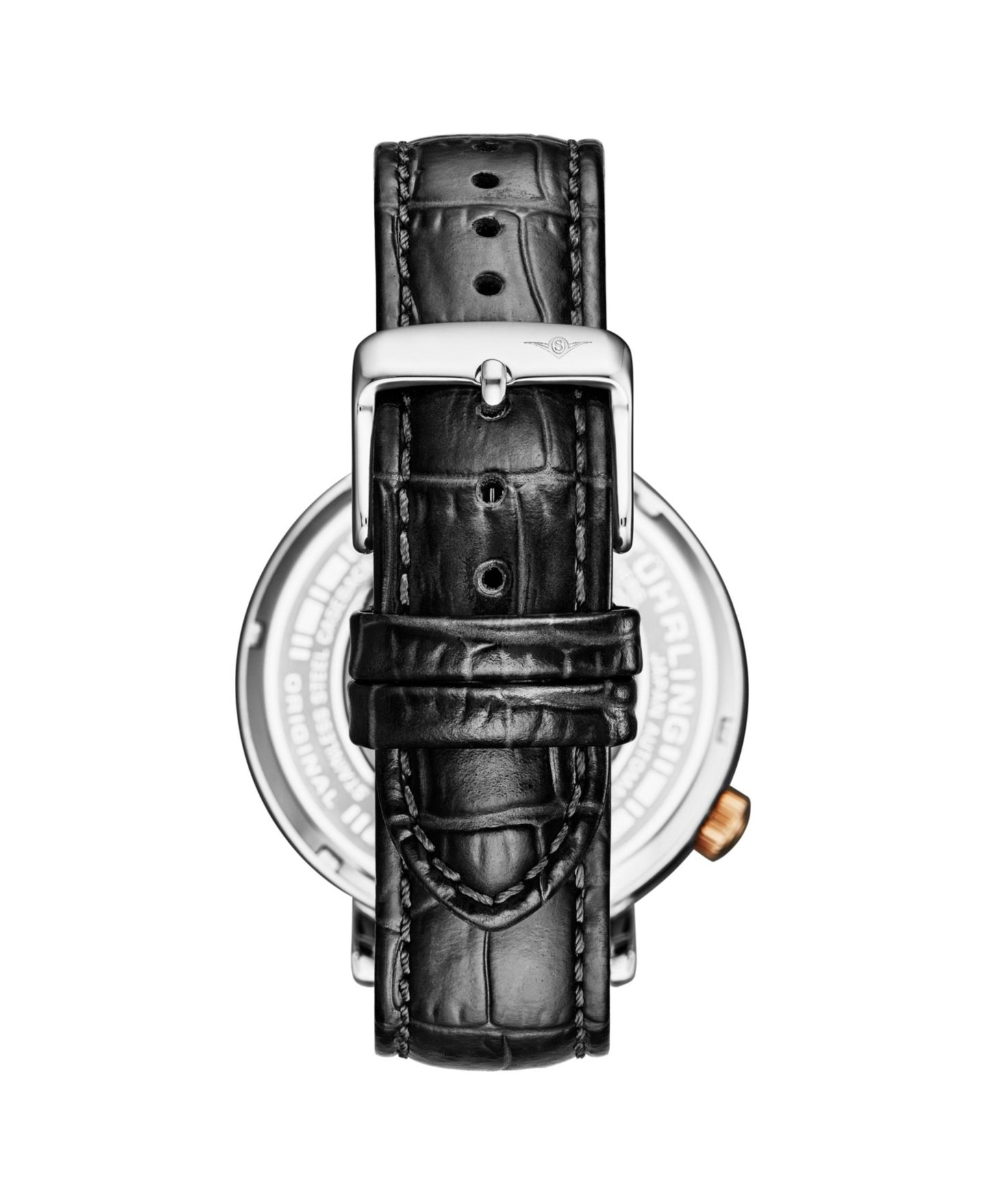 Мужские часы Stuhrling 1021 Quasar Skeleton Automatic 42mm Watch, цвет: Чёрный — фото 2