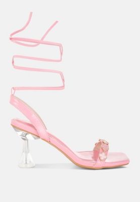 Womens Ebina Charm Detail Spool Heels