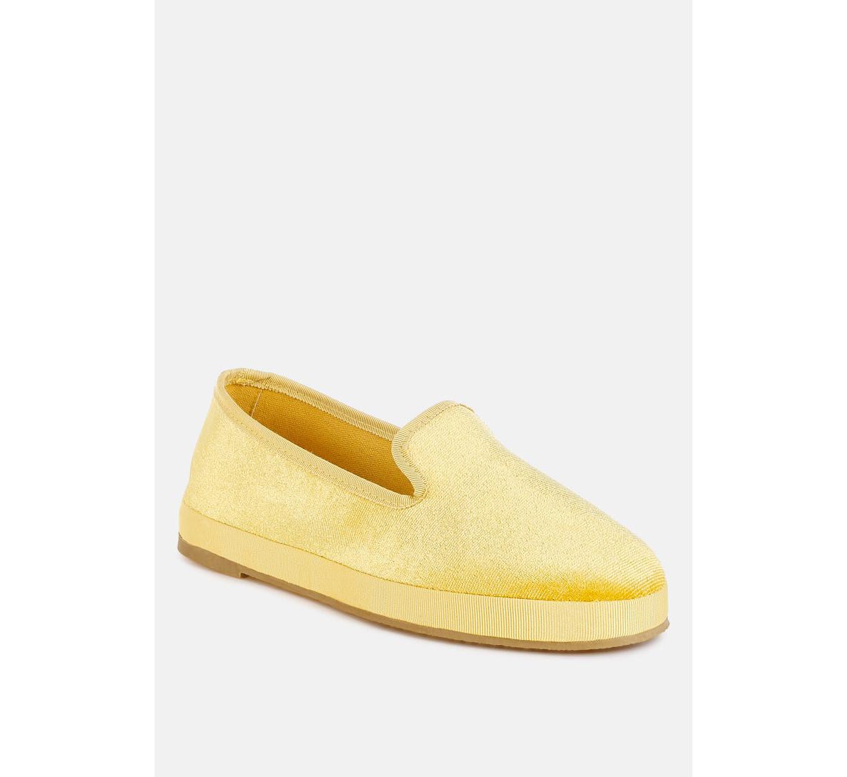 Saba Velvet Round Toe Slip-On Loafers - Lilac