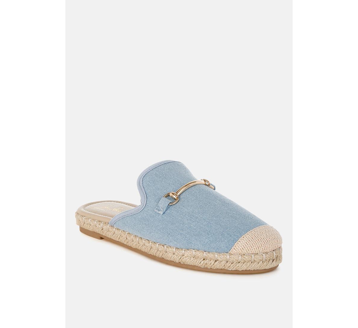 Midori Denim Slip-On Mules - Denim
