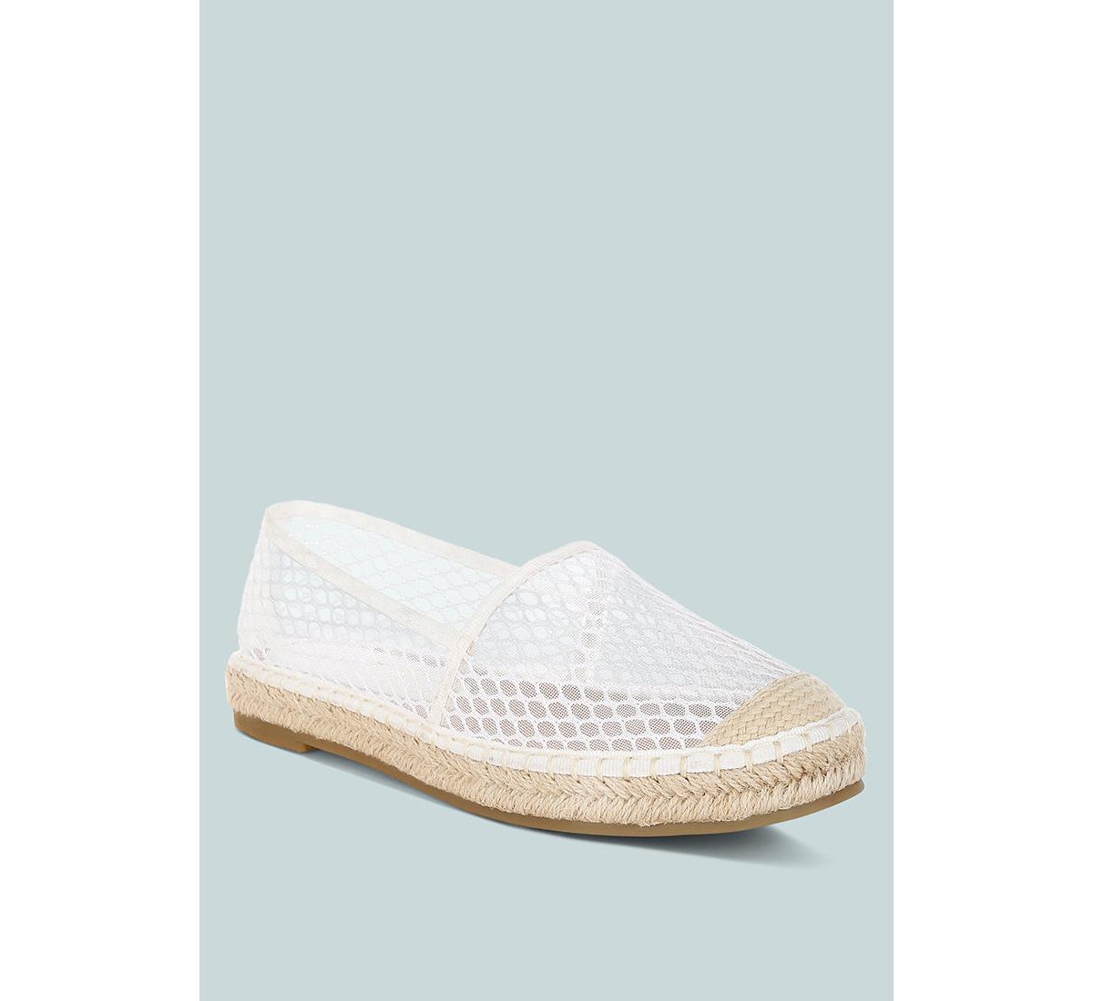 Manara Mesh Espadrille Loafers - Beige
