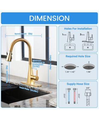 Touchelss Pull-Down Kitchen Faucet With Sprayer