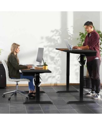 48 Inch Electric Sit to Stand Desk with Keyboard Tray