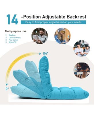 14-Position Adjustable Folding Lazy Gaming Sofa