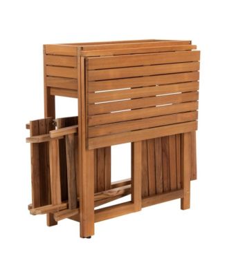 Walten Flower Shelf Outdoor Bistro Set