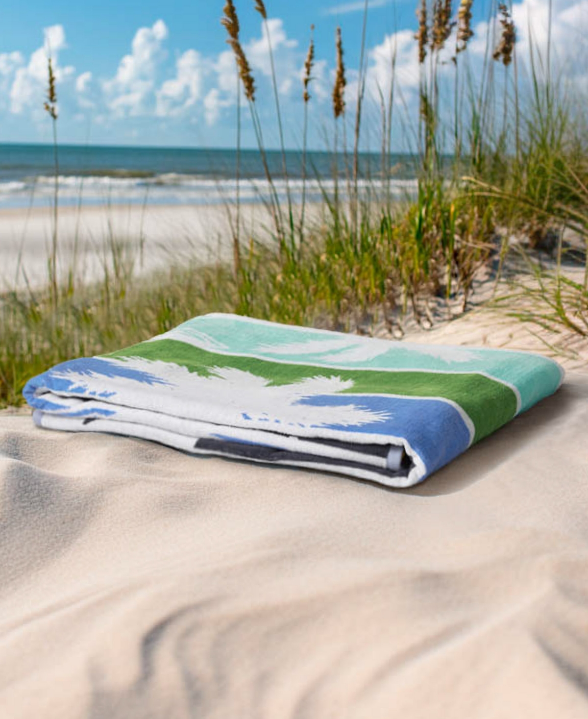 Lucky Brand Surf Stripe Cotton Beach Towel In Surf Stripe