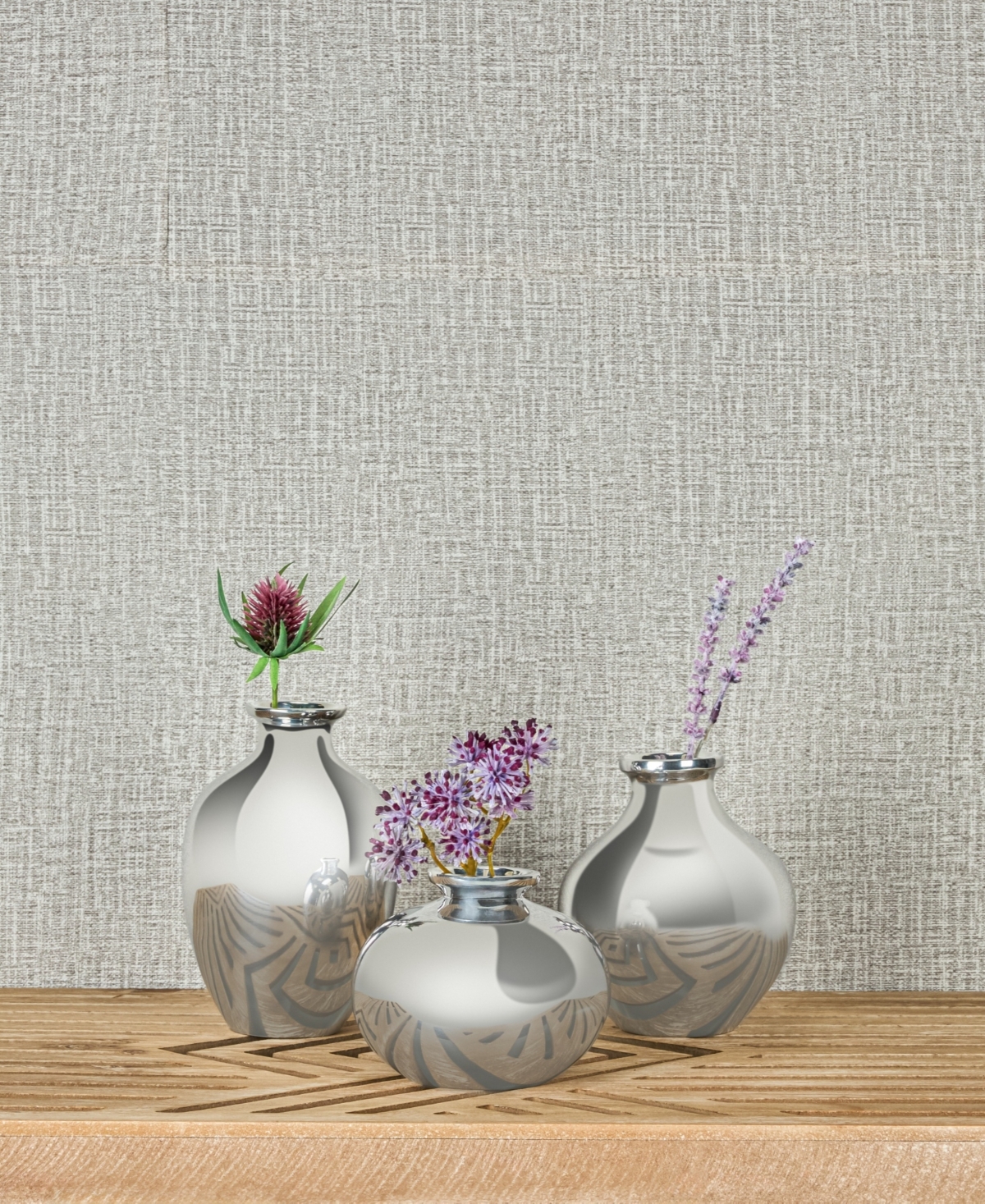 Nambe Posey Medium Vase, 5" In Silver