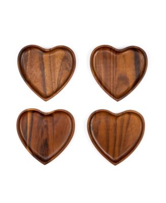 Nambé Eat Your Heart Out Appetizer Plates 4-Pc. Set - Macy's