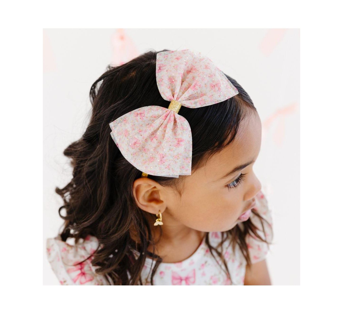 Аксессуары для волос Sweet Wink Ditsy Floral Tulle Bow Headband для девочек, цвет: Разноцветный — фото 3