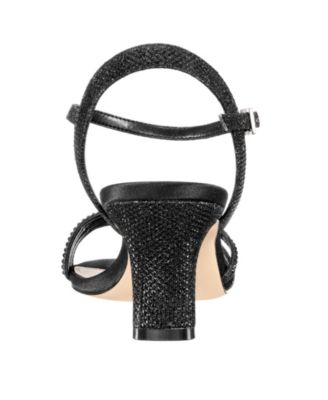 Women's Nelena Rhinestone Kitten Heel Sandals