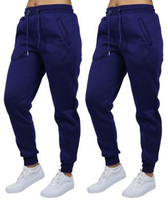 Women's Loose Fit Fleece Lined Jogger Sweatpants-2 Pack