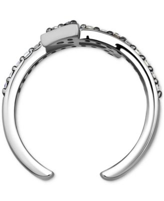 Cubic Zirconia Arrow Bypass Adjustable Toe Ring in Sterling Silver (also in 18k Gold-Plated Sterling Silver), Exclusively at Macy's