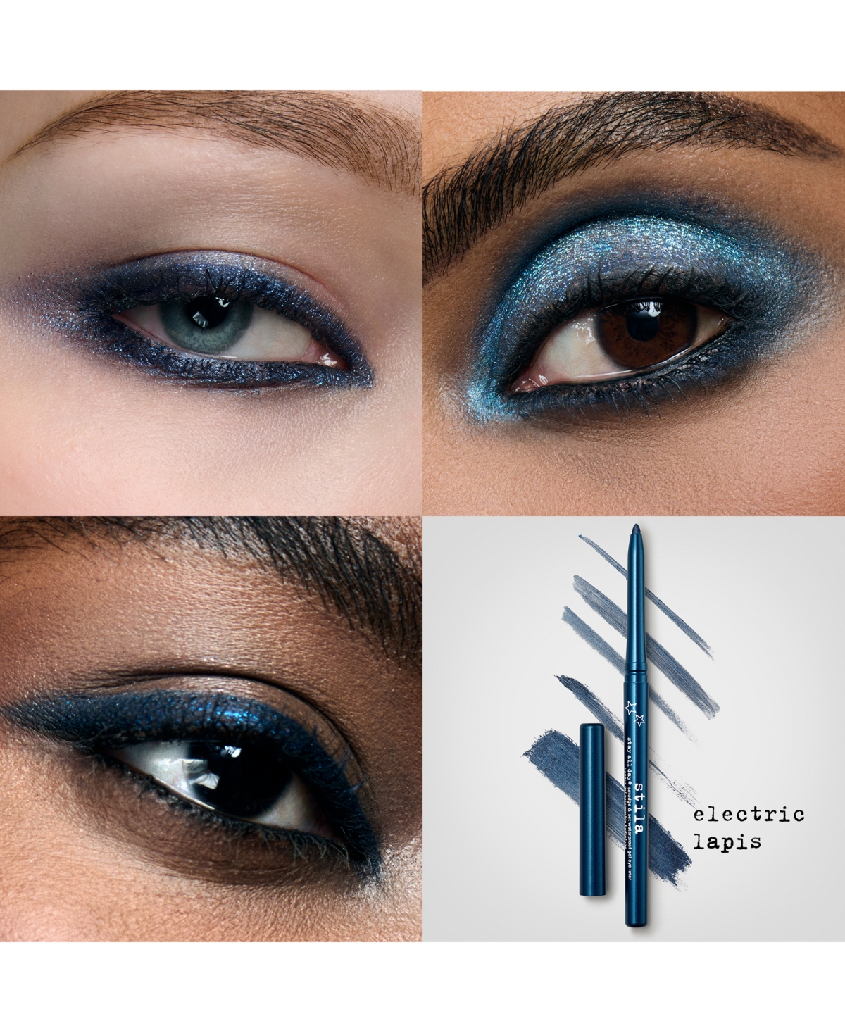 Shop Stila Stay All Day Smudge & Set Waterproof Gel Eye Liner In Electric Lapis