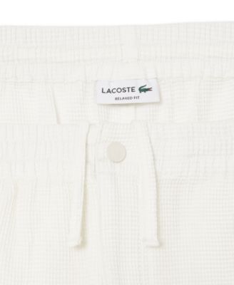 Men's Relaxed-Fit Waffle-Fabric Shorts