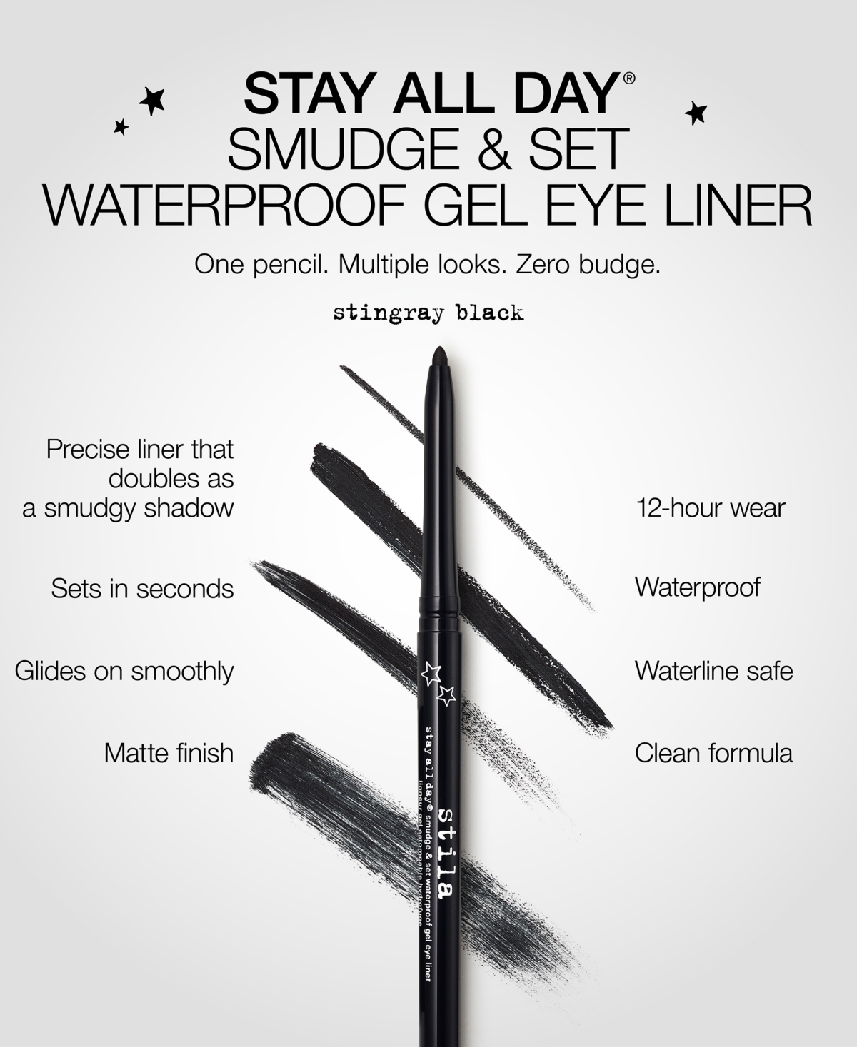 Stila Stay All Day Smudge & Set Waterproof Gel Eye Liner In Stingray Black