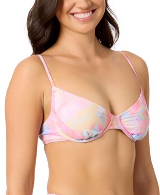 Macys Juniors' Sunset Palms Underwire Bikini Top, Exclusively at Macy's 