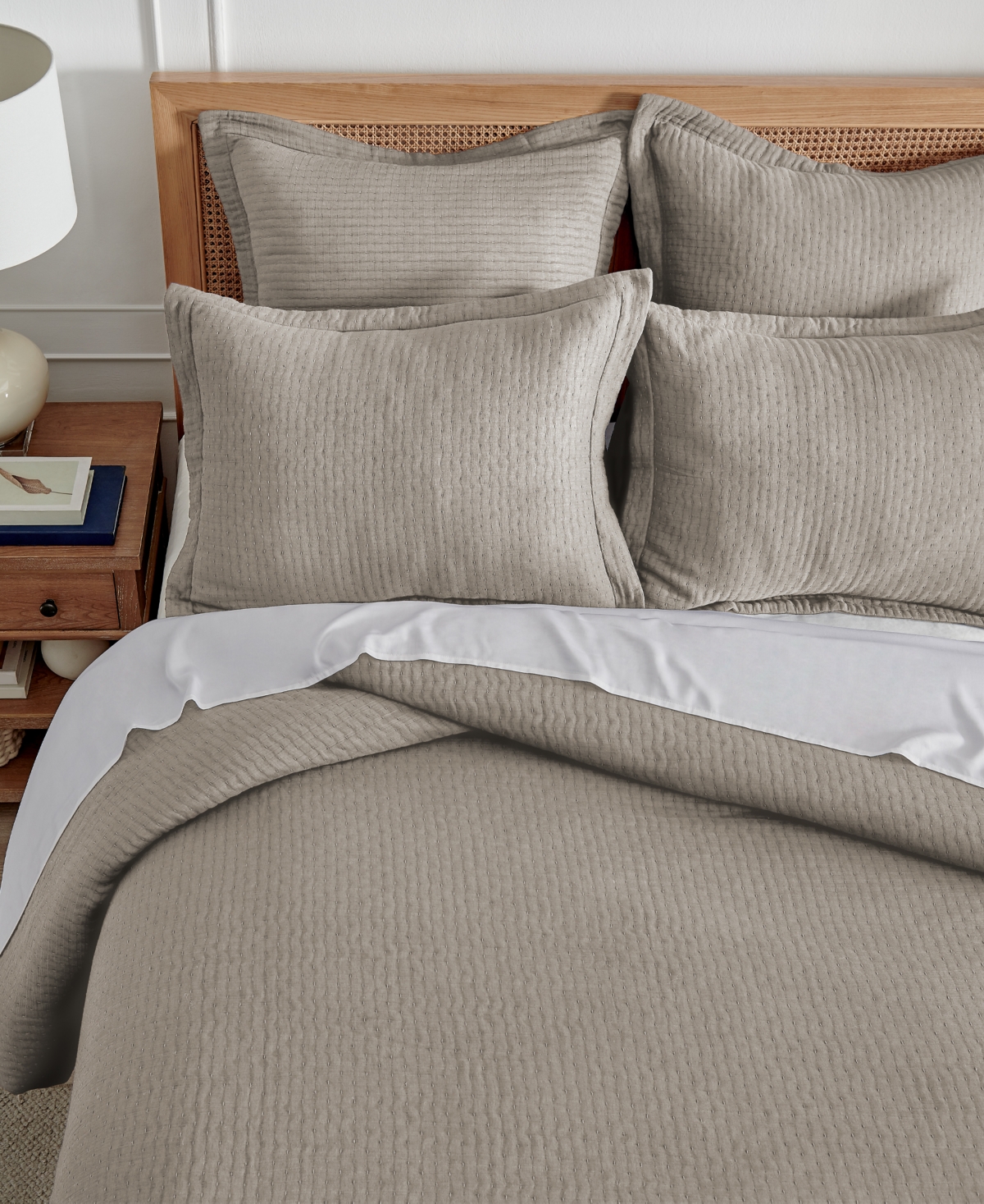 Levtex Reede Textured 3-pc. Duvet Cover Set, Full/queen In Taupe