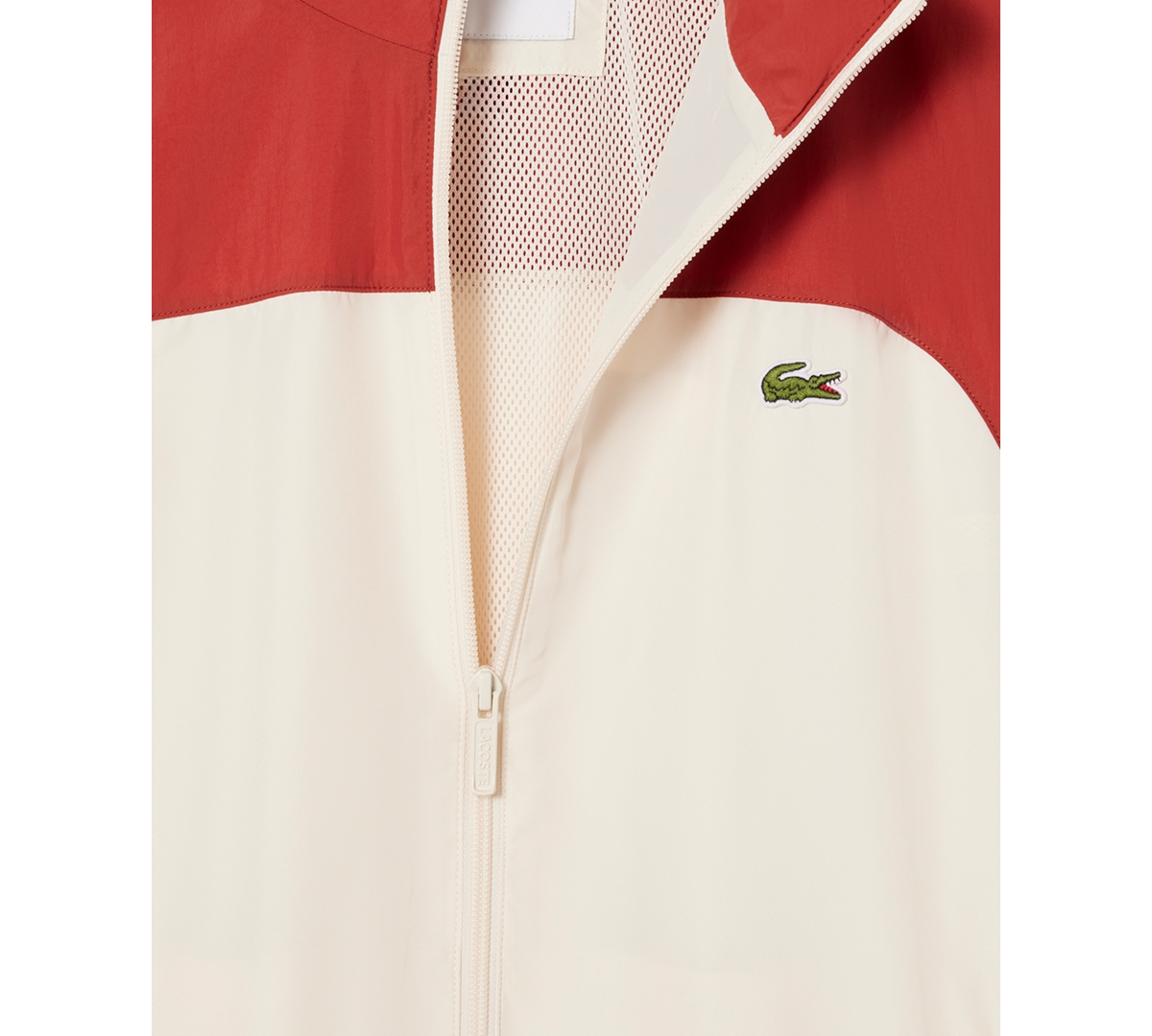 Lacoste Men's Relaxed-fit Colorblocked Logo Jacket In Red