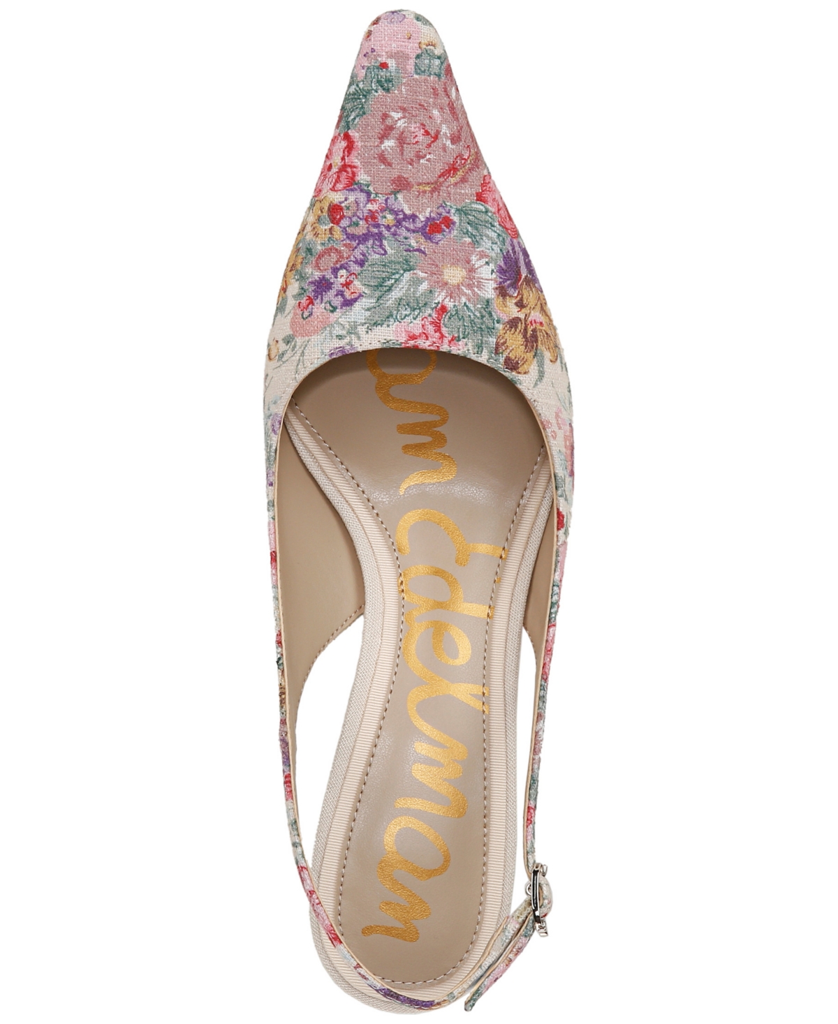 Shop Sam Edelman Women's Bianka Slingback Kitten-heel Pumps In Summer Rose Multi