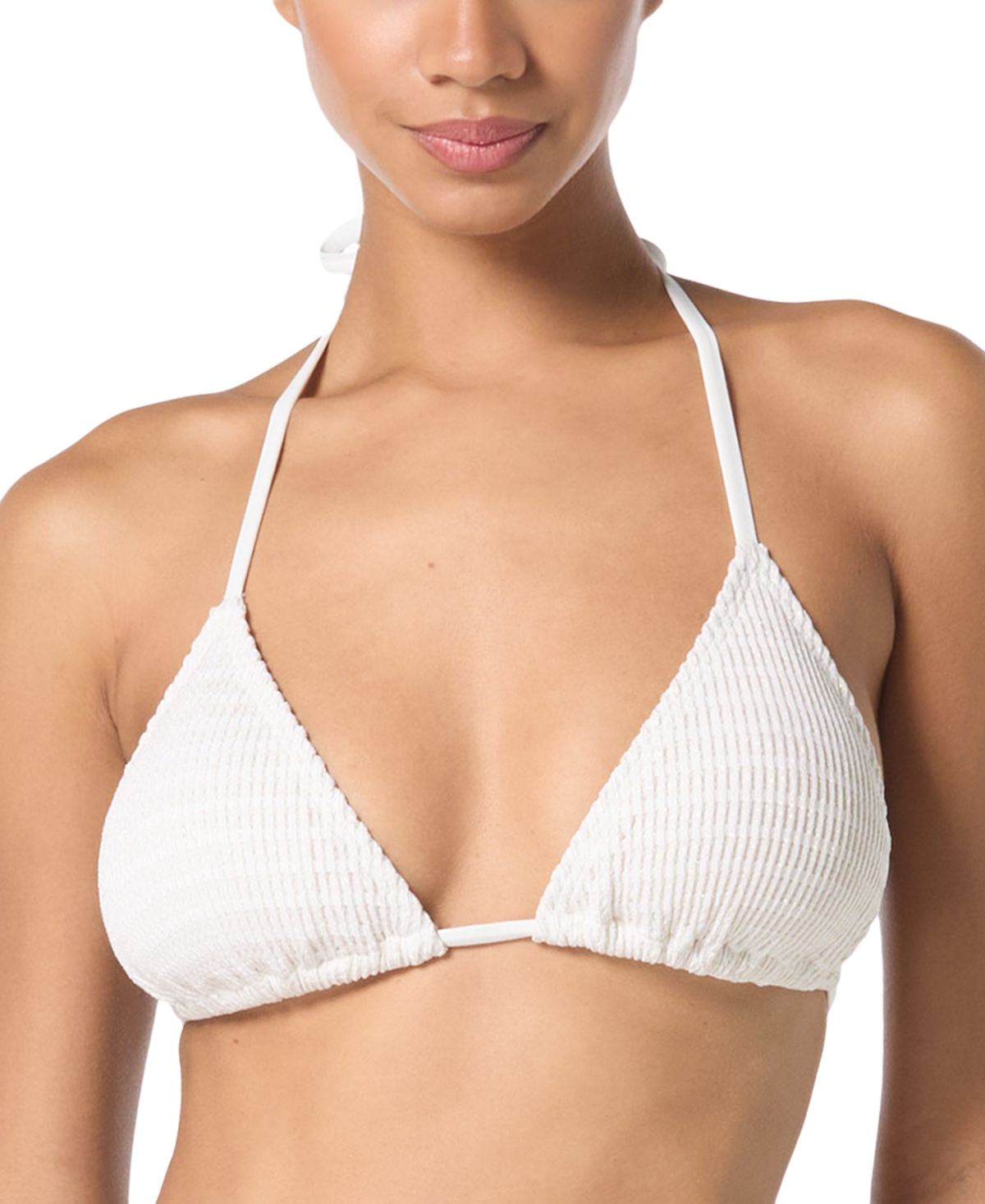 Michael Kors Michael  Women's Crochet Halter String-tie Triangle Bikini