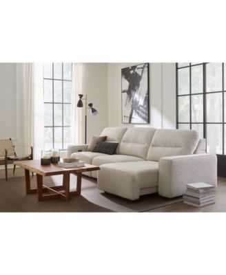 Macy's Frandlyn Fabric Power Sectional Collection Exclusively At Macys In Gray