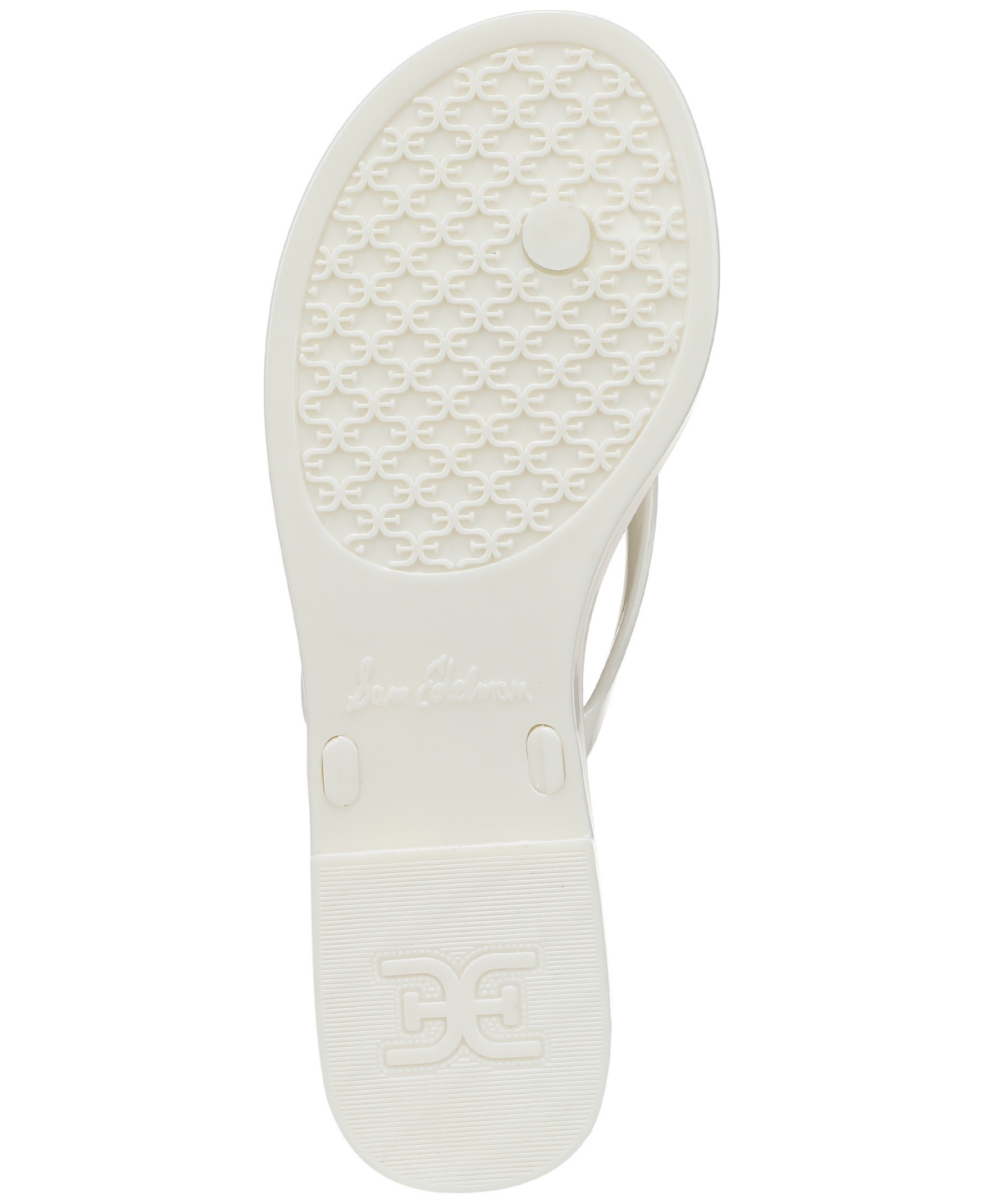 Sam Edelman Dean Jelly Flip Flop White Jelly In Bright White Jelly