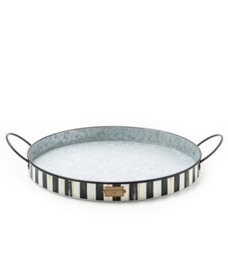 Spectator Galvanized Serving Trays, Set of 2