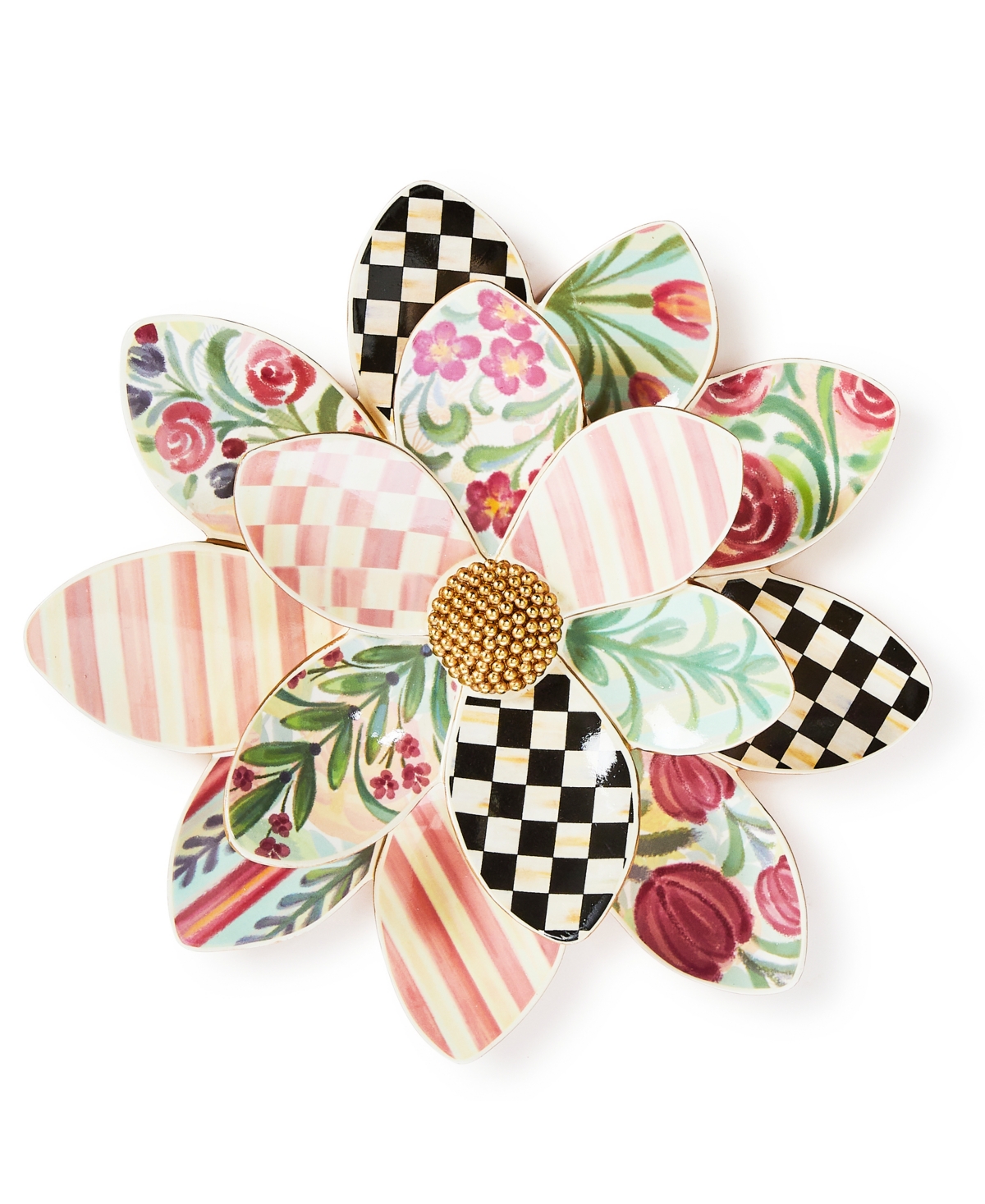 Shop Mackenzie-childs Rosy Meadow Large Wall Decor In Multi